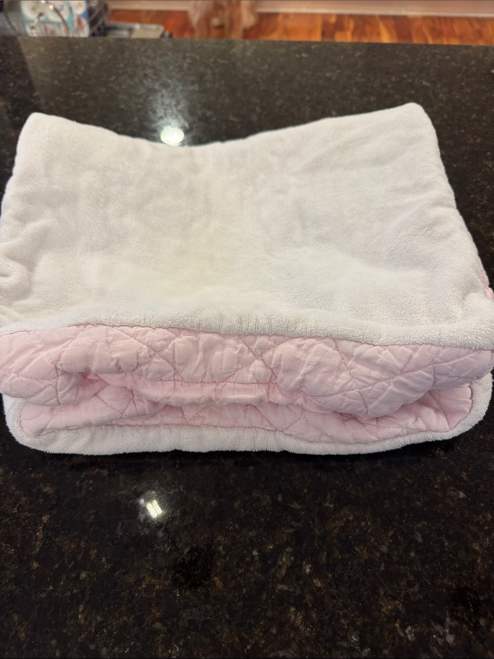 Pottery Barn Kids White Outer with Light Pink Quilted Lining Kids Bottoms